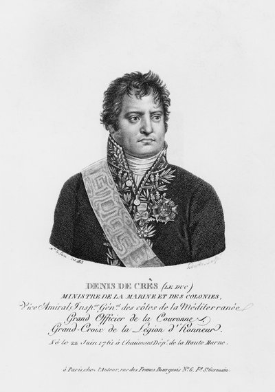 Denis Decres, Minister of Marine and the Colonies, Engraved by Lanvin by Justine Le Suire